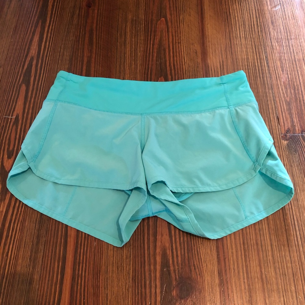 Lululemon Speed Shorts Bali Breeze Sz 4